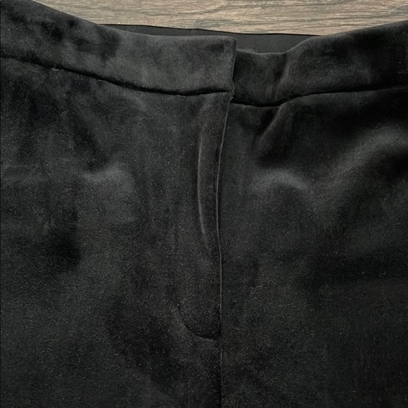 Express Black Velour/Velvet Ankle Trousers - Picture 2 of 7